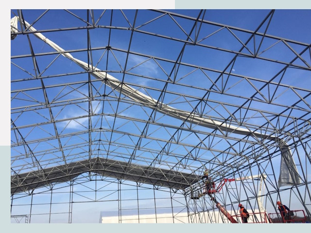 Шатровые ангары от 608 руб. в Климовске и Московской области