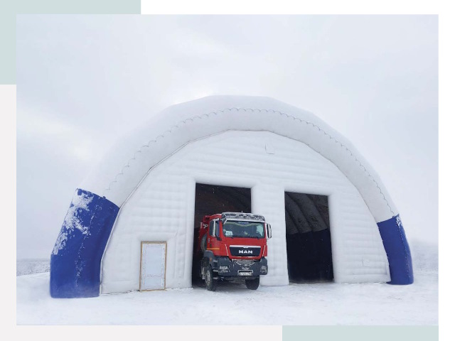 Мобильные ангары в Климовске