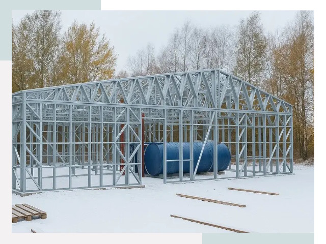 Металлические ангары в Климовске