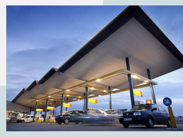 Навесы для АЗС в Климовск от 608 руб. - Защита и комфорт