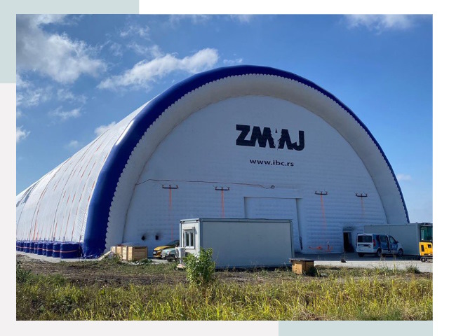 Брендирование ангаров в Климовске