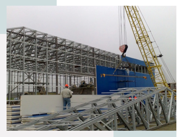 Монтаж ангаров в Климовске