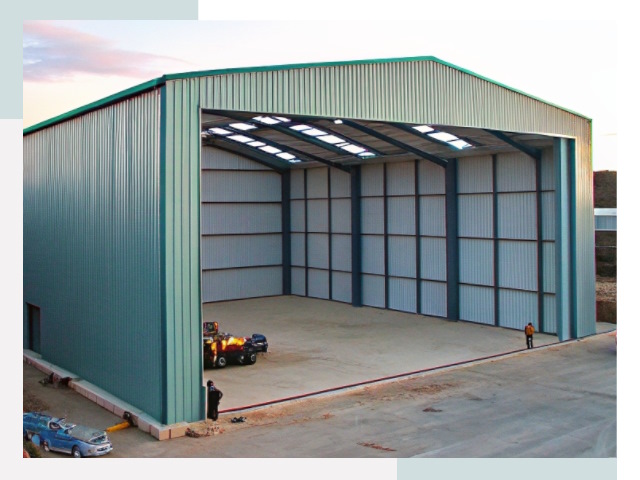 Строительство ангаров в Климовске